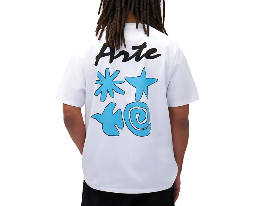Arte Element Print T-shirt "White" SS25-093T-100