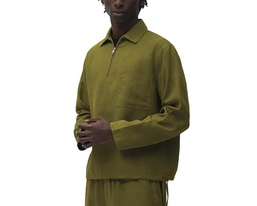 Arte Linen Quarter Zip Pullover SS26-011C