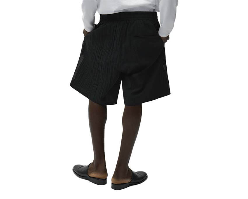 Arte Mesh Shorts Nero retro — vista posteriore shorts uomo mesh Arte