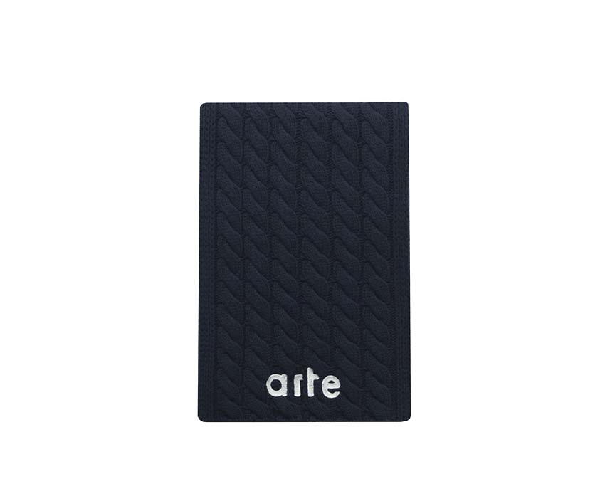  Arte Textured Logo Scarf AW25-175AC-400