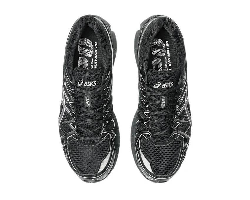 Asics Gel Kayano 20 Black dettaglio — colorazione nera scarpe running uomo 1203A388-003