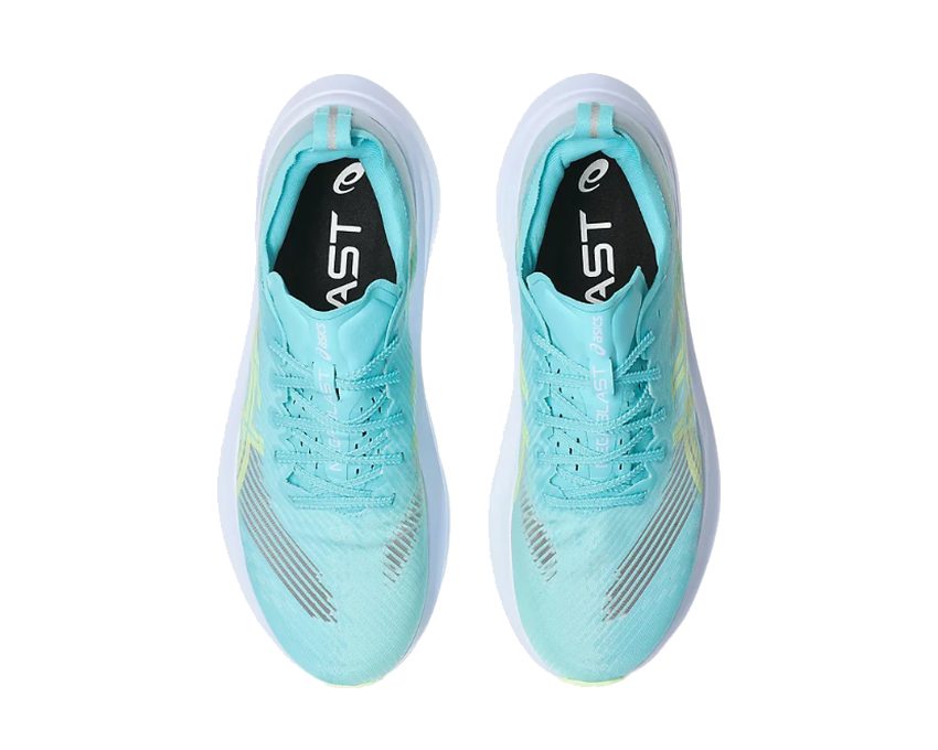 Asics Megablast "Energy Aqua" - chaussures de running unisexe - vue de dessus
