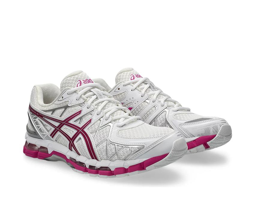 Asics Gel-Kayano 20 "White/Raspberry" - vue latérale