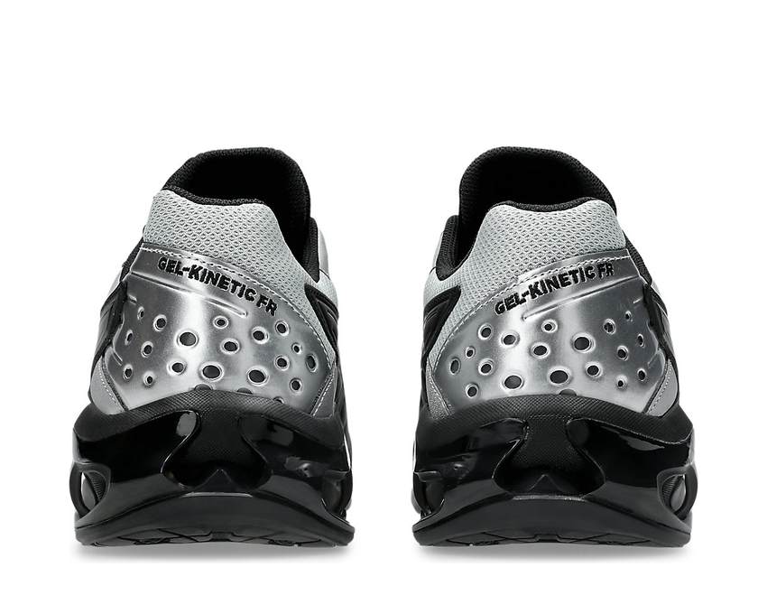 Asics Gel-Kinetic Fr "Black/Pure Silver" - détail