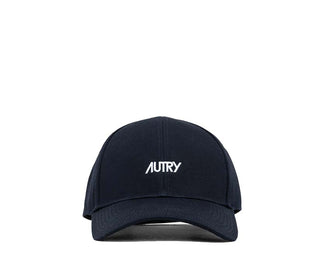 Autry Cappellino Main Ricamato Blu — cappellino uomo cotone ricamo logo Autry blu