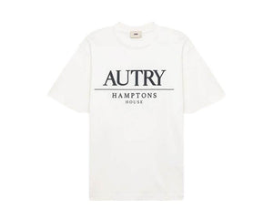 Autry T-Shirt Hamptons House Logo Weiß — weißes Logo-T-Shirt Premium Lifestyle Autry
