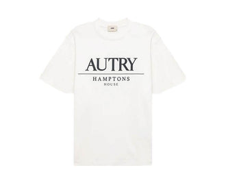 Autry Camiseta Hamptons House Logo Blanca — camiseta logo algodón premium lifestyle Autry