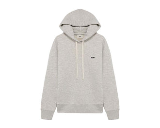 Autry Hoodie Jersey Melange — sudadera capucha jersey jaspeado logo bordado premium