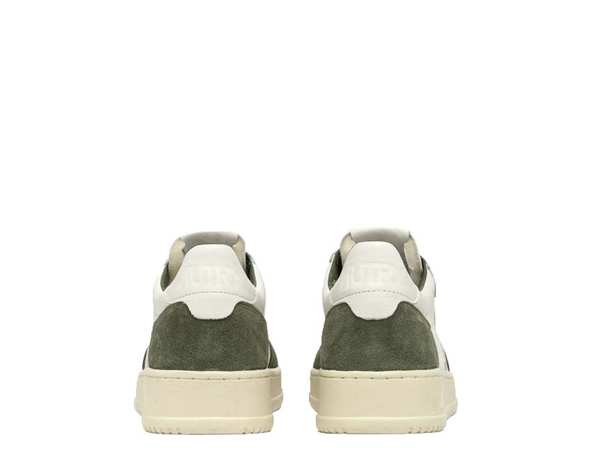 Autry Medalist Low  Goat  Suede - Wht Milit AULMGS40