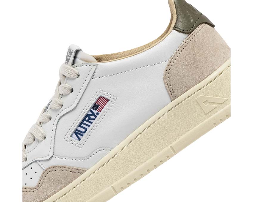 Autry Medalist Low Leat / Suede - Covert Green AULMLS77