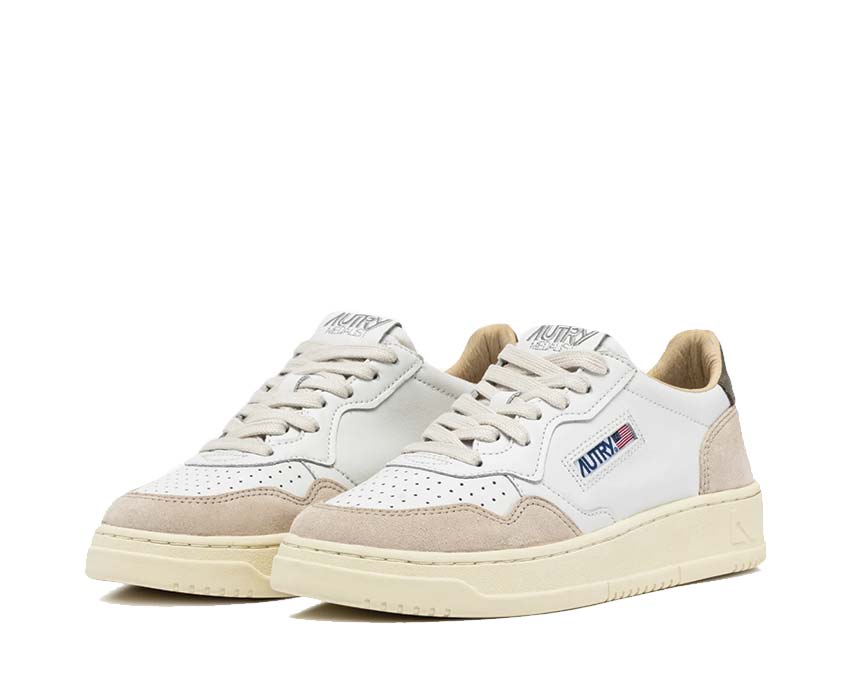 Autry Medalist Low Leat / Suede - Covert Green AULMLS77