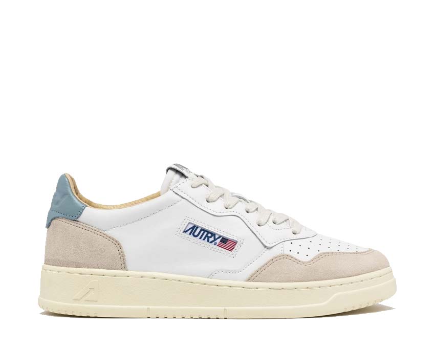 Autry Medalist Low Leat / Suede - Silver Blue AULWLS79
