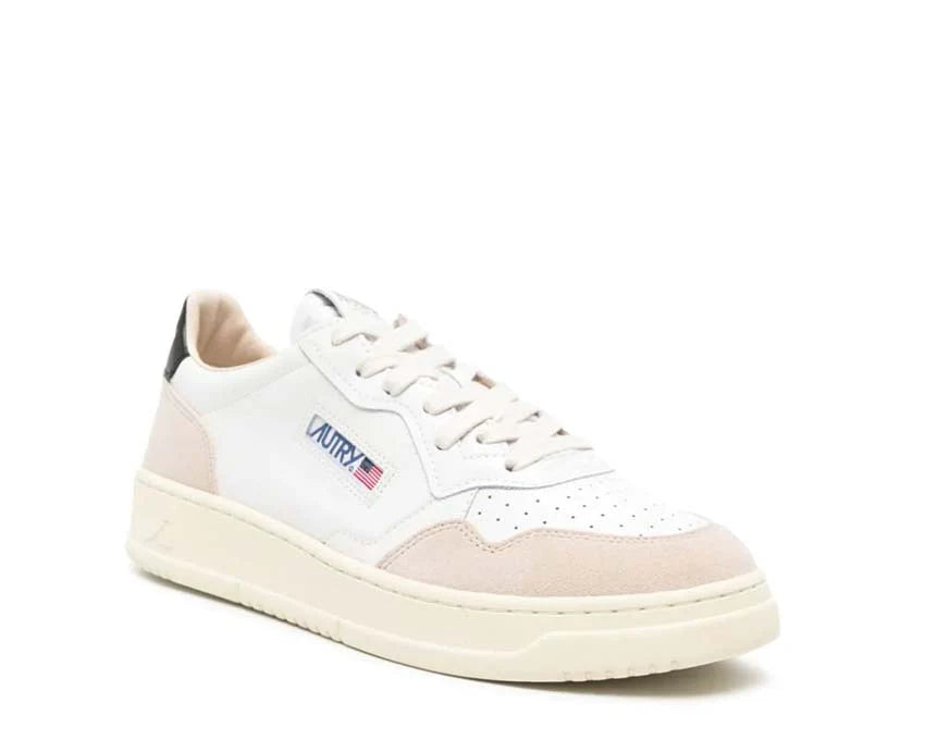 Autry Medalist Low Leat / Suede White - Black AULWLS21