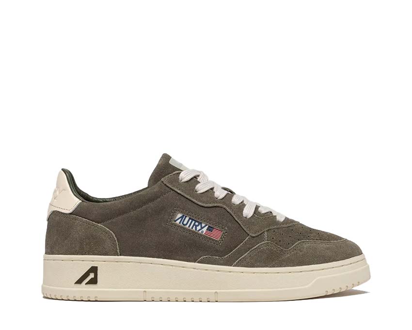Autry Medalist Low Mistletoe / Off White Suede AULMUH04