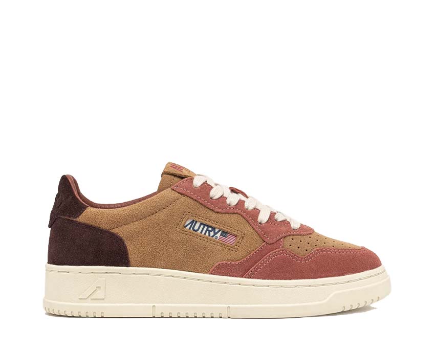 Autry Medalist Low Tricolor Bonito Street / Wine Suede AULMTS20