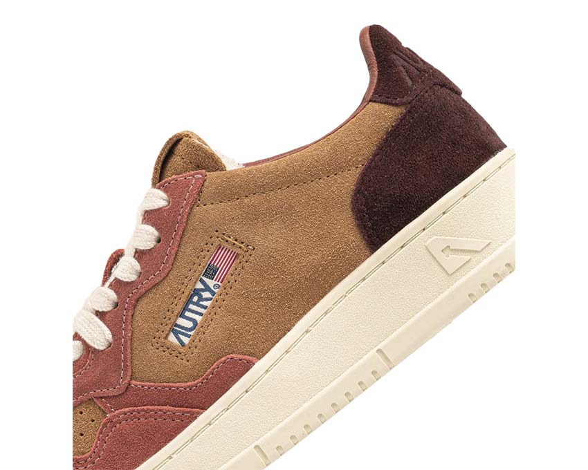 Autry Medalist Low Tricolor Bonito Street / Wine Suede AULMTS20