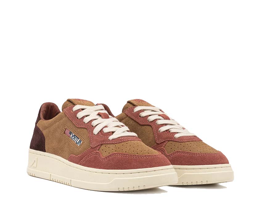 Autry Medalist Low Tricolor Bonito Street / Wine Suede AULMTS20