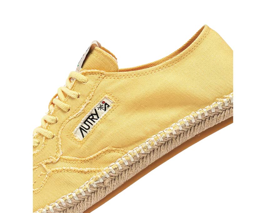 Autry Sandy Espadrilles Pastel Yellow Canvas ESLW - CV03