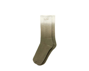 Autry Tie-Dye Scrub Socks — scrub green tie-dye socks Autry logo
