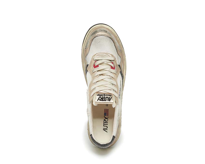 Autry Super Vintage Low Mesh / Suede White - Gold AVLMMS09
