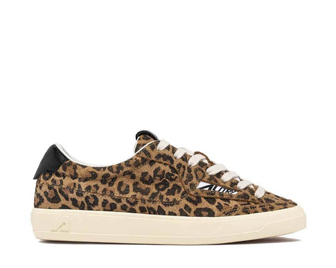 Autry Windscape Low W Leopard — sneakers donna pelle stampa leopardo lifestyle premium