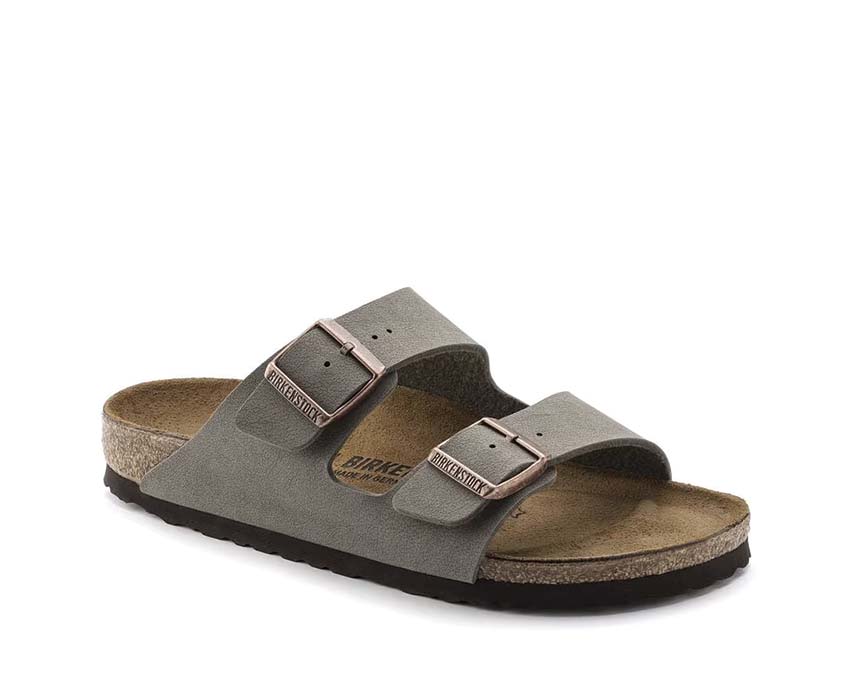 Birkenstock Arizona BS Birko / Flor Birkibuc - Stone 0151213