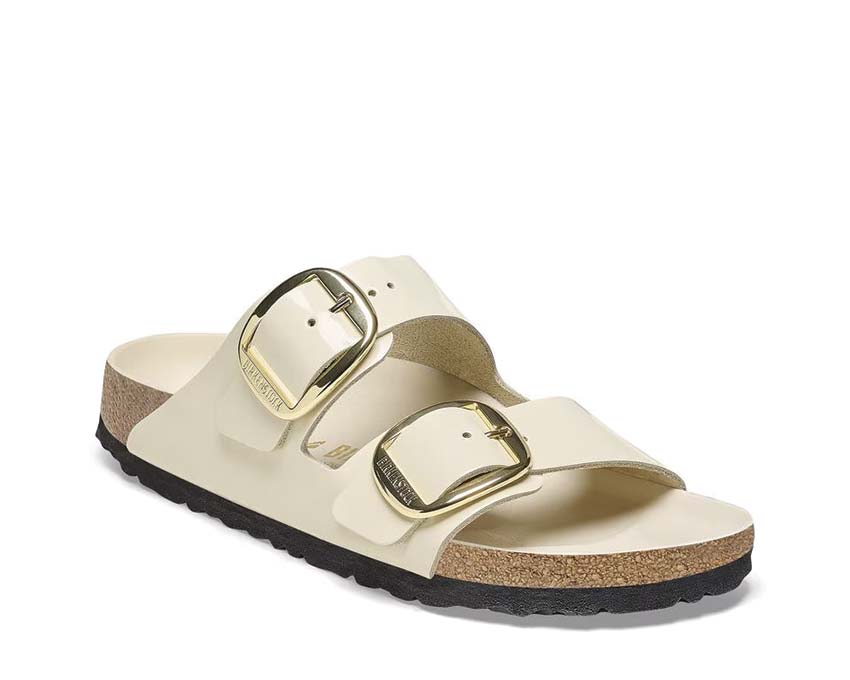 Birkenstock Arizona Big Buckle Natural Leather Patent 1026128