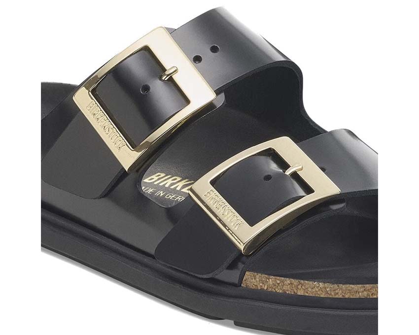 Birkenstock Arizona Droplet Buckle High-Shine Black 1029353 
