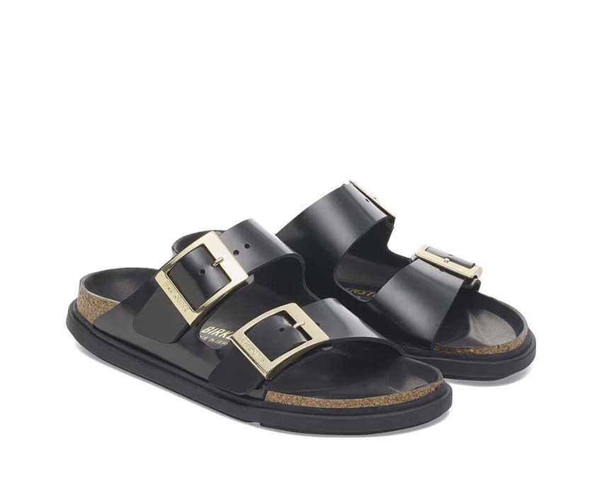  Birkenstock Arizona Droplet Buckle High-Shine Black 1029353 