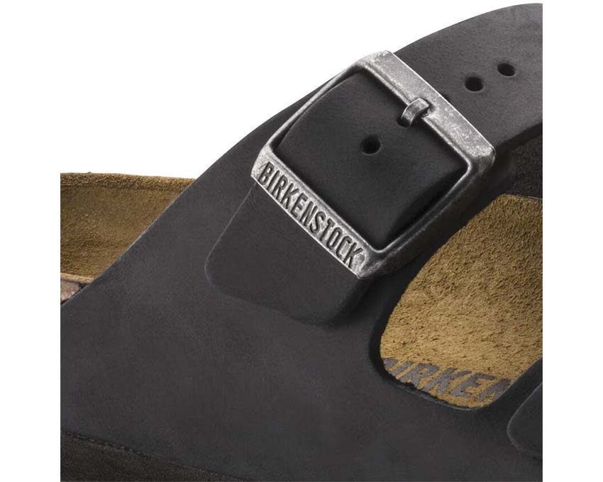 Birkenstock Arizona Natural Leather Oiled Black 0552113