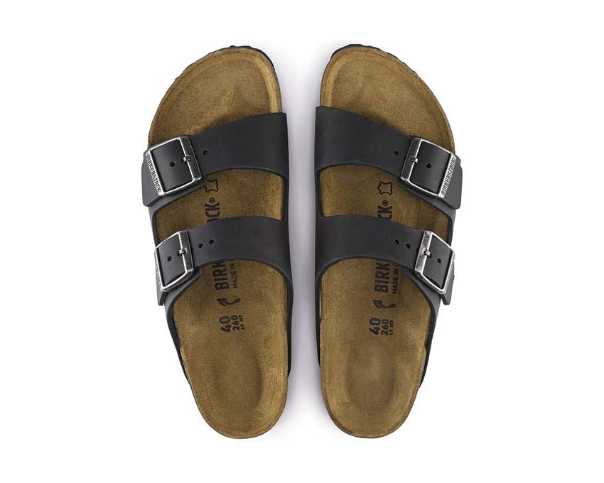 Birkenstock Arizona Natural Leather Oiled Black 0552113