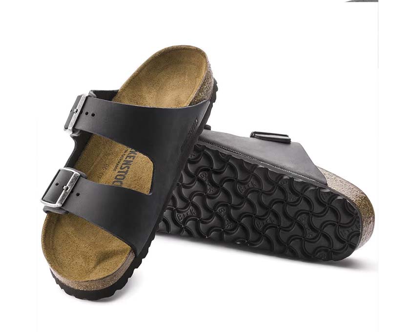 Birkenstock Arizona Natural Leather Oiled Black 0552113