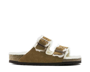 Birkenstock Arizona Shearling Suede Leather "Mink" – photo 1
