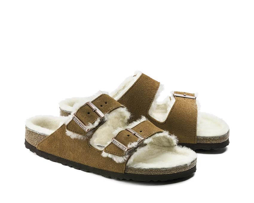 Birkenstock Arizona Shearling Suede Leather 1001128