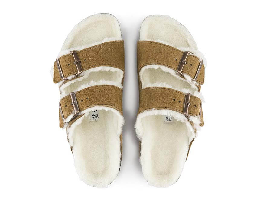 Birkenstock Arizona Shearling Suede Leather 1001128