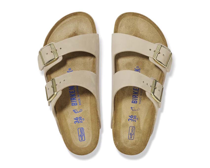 Birkenstock Arizona Soft Footbed Nubuck Sandcastle 1019016