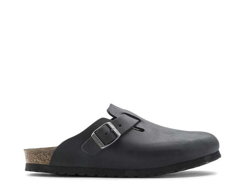 Birkenstock Boston Natural Leather Oiled Noir 0059463