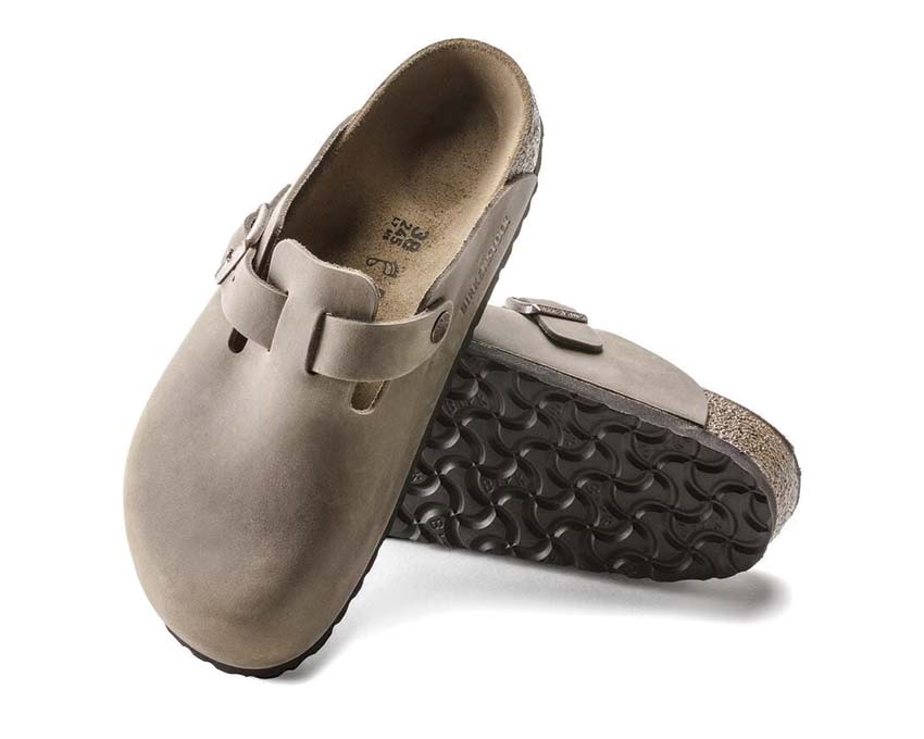 Birkenstock Boston Natural Leather Oiled Tabacco Brown 0960813