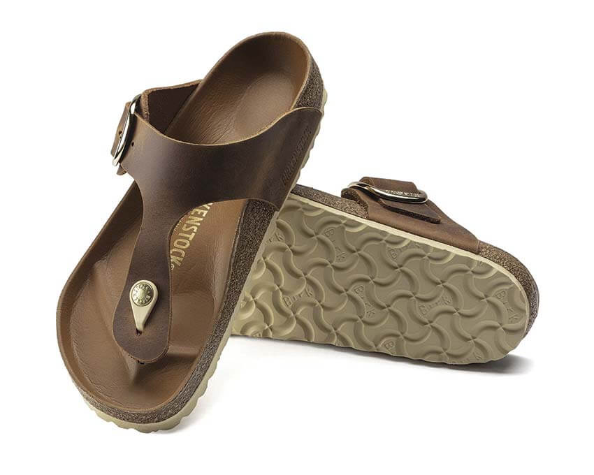 Birkenstock Gizeh Big Buckle Natural Leather Oiled 1018785