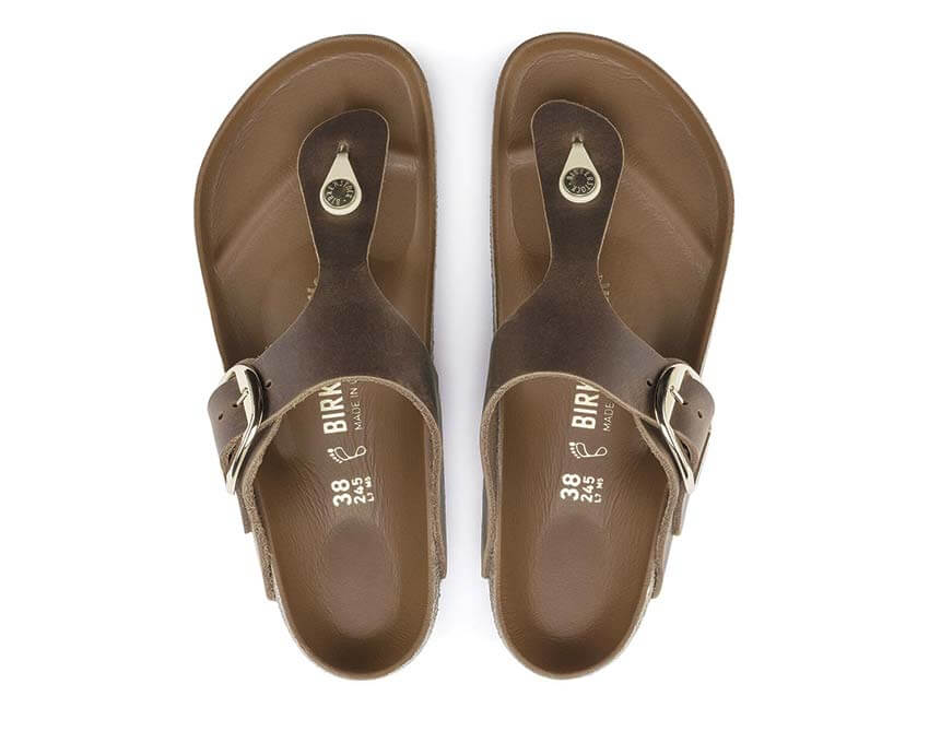 Birkenstock Gizeh Big Buckle Natural Leather Oiled 1018785