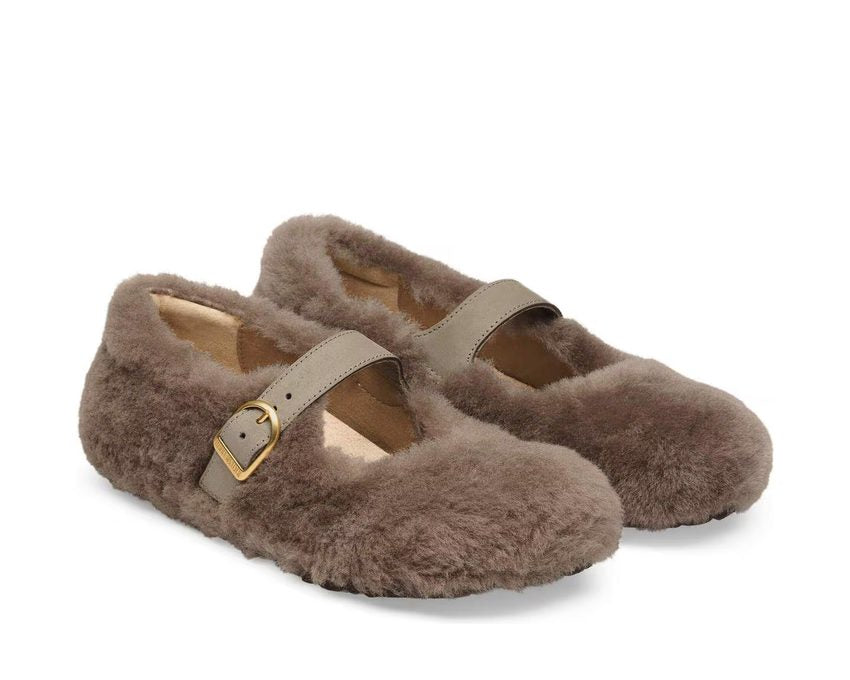 Birkenstock Santa Clarita Shearling "Gray Taupe"