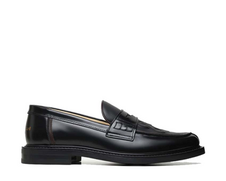 Filling Pieces Loafer Gowtu Black — mocasín unisex cuero lujo Amsterdam