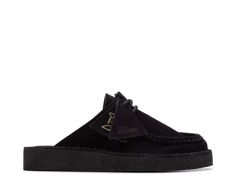 Clarks Desert Nomad Mule Black Suede 26181109
