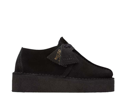Clarks Trek Wedge Black Suede 26174019