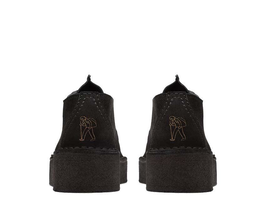 Clarks Trek Wedge Black Suede 26174019