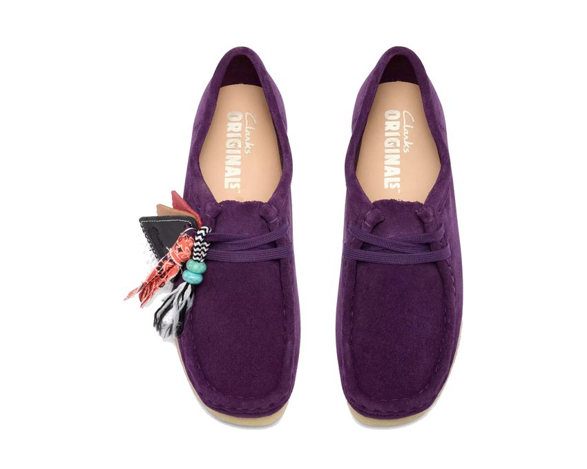 Clarks Wallabee "Damson Suede" - chaussures femme - vue 4