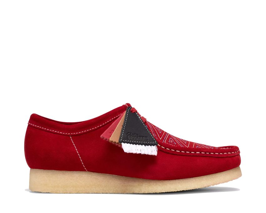 Clarks Wallabee "Red Interest" 26327593