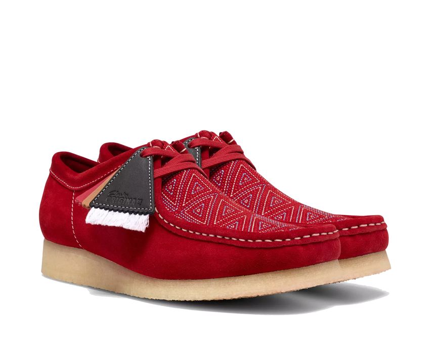 Clarks Wallabee "Red Interest" - chaussures homme - vue 2
