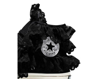 Converse Chuck 70 Canvas Black Crochet vue latérale — profil crochet noir premium