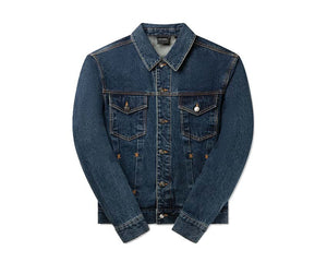 Daily Paper Bomi Denim Jacket Blue — giacca jeans unisex bicolore